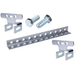 Mocowanie kątownika + Kątownik 13 otworowy + Śruby