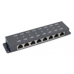 Adapter PoE 8xLAN 8xPoE w obudowie