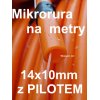 Mikrorura 14 / 10 mm pomarańczowa na metry z pilotem 