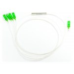 Splitter PLC 1x4 Steel Box, SM 0.9mm, 1m, SC/APC