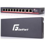 SWITCH POE GETFORT 8FE x POE + 2FE UPLINK 120W POE+