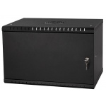 Szafa rack 19"6U, 350mm, Metal - Czarna ECO