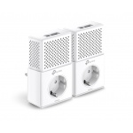 TP-Link PA7020PKIT zestaw transmiterów sieciowych AV1000 gniazdko sieciowe 2x gigabit Ethernet